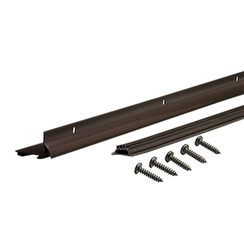 M-D Building Products 06056 36 in. Bronze Aluminum L-Shape Screw-on Under Door Seal - color: Brown