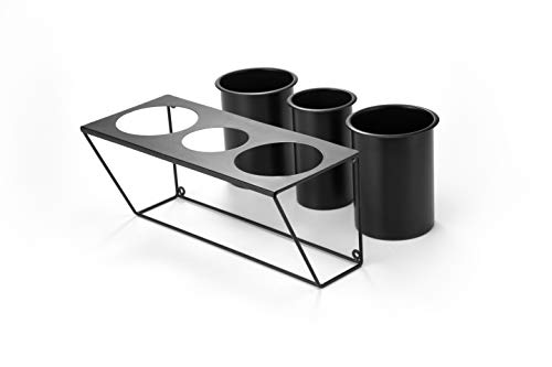 Hair Dryer Holder Hair Styling Product Care Tool Organizer Bath Supplies Accessories Tray Stand Storage Bathroom Steel Hair Dryer Holder(Black) MK470B - color: Black