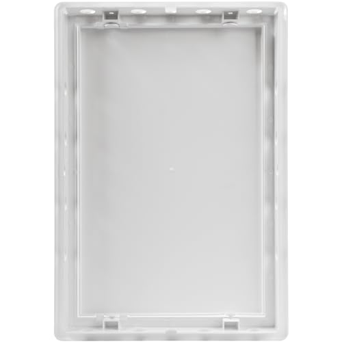 Vent Systems White ABS Plastic Access Panel 8 x 12 Inch (Cut-Out) - Access Panel with Door for Drywall, Wall, Ceiling - Electrical & Plumbing Service Inspection Door - Wall Hole Cover for Indoor Use - size: 8 X 12 Inch / 200 X 300 Mm