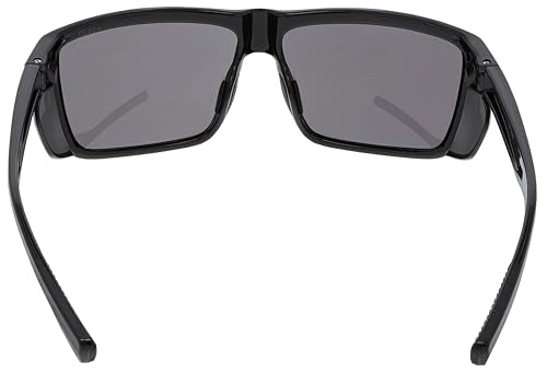 MCR Safety SR212 Swagger SR2 Safety Glasses with Thermo Plastic Rubber Nose Pads and Detachable Side Shields, Black Frame, Gray Lens - color: Black Frame (Gray Lens)