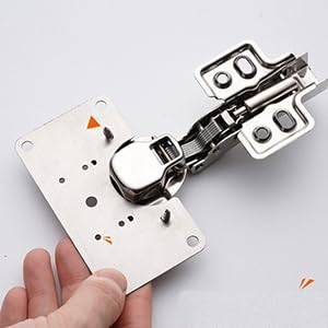 8 Piece Hinge Repair Kit - Cabinet Hinge Repair Plate Stainless Steel Door Hinge Repair Kit for Kitchen Cabinet Hinge Repair Brackets with Mounting Screws and Screwdriver (8) (8, 3.5"x2") - size: 3.5"x2"