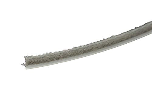 WRS .250" Pile Height x .270" Backing Fin Seal Weatherstripping for Windows – Grey Window Channel Weather Stripping Replacement, Low Friction Seal for Vinyl & Aluminum Windows (24 ft Roll) - color: 24 Ft Roll - Grey Fin Pile (.250" x .270")
