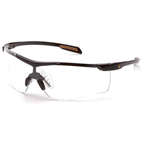 Carhartt Gear CHB910ST Cayce™ Clear Anti-Fog Lens - One Size Fits All - Black/Tan - size: 1 Count (Pack of 1)