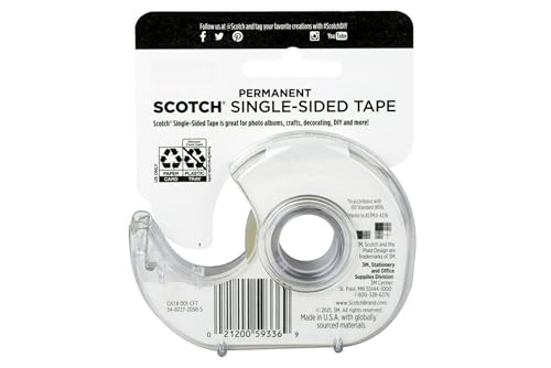 Scotch 3M 001-3M 3/4-Inch Scrapbooking Tape (Pack of 2) - size: 2-Pack