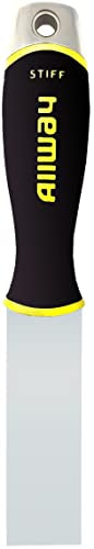 ALLWAY DSXCH Soft Grip Stiff Putty Knife Chisel with Hammer End, 1-1/4" - style: 1-1/4" Stiff Blade