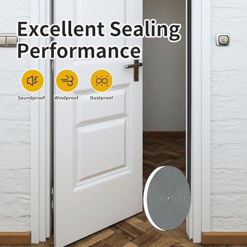Weather Stripping,Weather Stripping for Door,Strong Adhesive, Lightproof, Soundproof Foam,Door Seal Strip for Door Frame,Window Frame,Sliding Door (Black,1/2 in x 1/16 in x 66Ft) - size: 1/2 In x 1/16 In x 66Ft