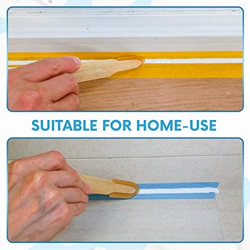 JMIBASIC Grout Caulk Finishing Tool - Multi Size 4 Pieces Set - Smooth Grout Sealant Silicone Caulking Tool - Rubber Spatula Spreader - Grout Sealer Applicator - Ergonomic Handle Grip_ABS (1.1 Inch) - size: 1.1 Inch