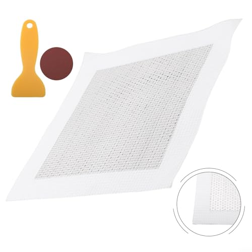 Heavy Duty METALs Drywall Patch Kit for Large Hole Repair in Walls and Ceilings, Galvanized Steel with Fiberglass Mesh, Self-Adhesive Wall Fix Kit(15 * 15cm) - size: 15*15cm