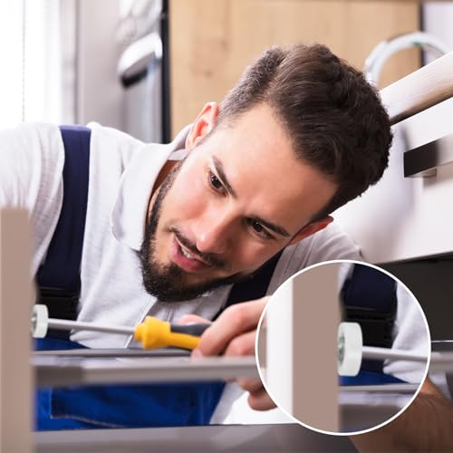 PATIKIL 22mm Drawer Rollers, 6 Pack Plastic Drawer Pulley Replacement Wheels Bearing Small Pulley with Nuts - size: 22mm