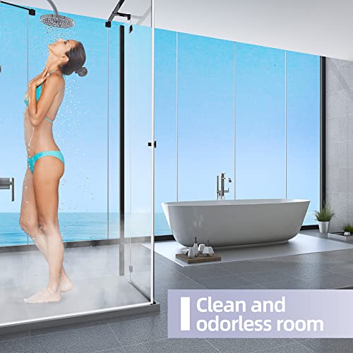 POZIA Shower Door Bottom Seal Frameless Glass Shower Door Seal Strip Clear Vinyl Durable Stop Shower Leaks and Create a Water Barrier Ultra Clear (1PACK-1/4in) - style: 1PACK-1/4in