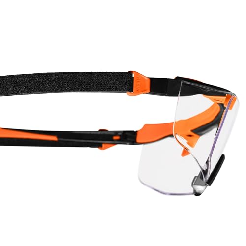 KLEIN TOOLS 03006 Over-The-Glasses Safety Glasses, Clear Lens, ANSI Z87.1+ and CSA Z94.3 Certified, Anti-Fog and Scratch Resistant, UV Protection, Fits Over Prescription Eyewear - size: Over-the-Glasses, Clear