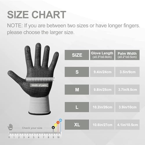 PROMEDIX P Nitrile Coated Work Gloves,MicroFoam Safety Work Gloves Men,Seamless Knit Nylon&spandex Gloves with Grip - color: 36 Pairs-dotted