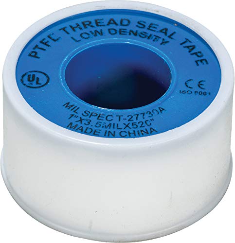 Weld-On 87720 Thread Seal Tape with PTFE, 1 inch by 520 inches, White - size: 1" x 520"