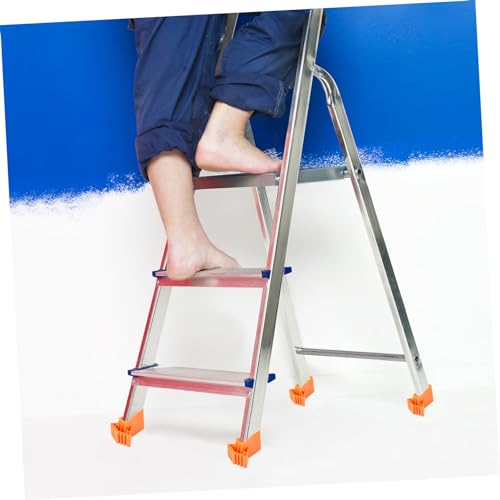 TEHAUX 4pcs Non Slips Ladder Feet Mats Rubber Ladder Foot Cushions Stair Grip Non Slip