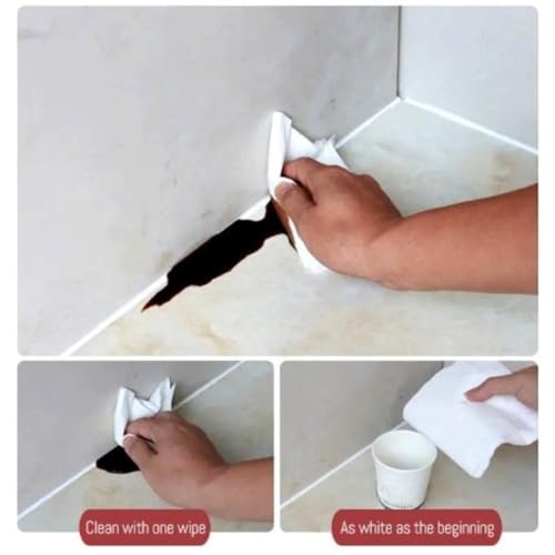 XIRUJNFD 5.3 Oz Multifunctional Waterproof White Caulk with Scraper, Plastic Steel Repair Adhesive for Kitchen Bathroom, Stronger Adhesion Sealant for Window Toilet Sink, Quick-Drying (1 Set) - color: 1 Set