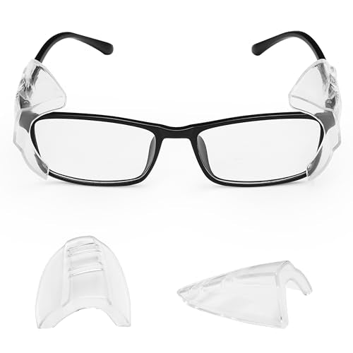 UNCO- Safety Side Shields for Glasses, 2/4/6/10/12/16/20/24/30/32 pcs, Safety Glasses Side Shields for Eyeglasses - style: 30 Pcs