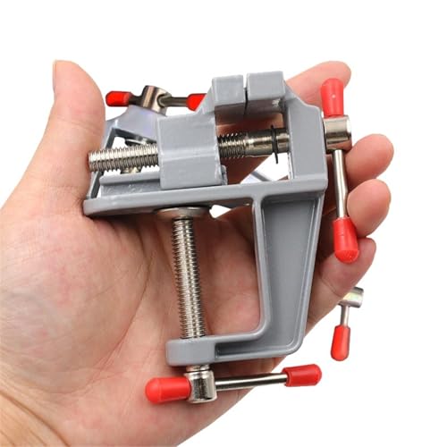 Multi-functional Aluminum Alloy Bench Vise, DIY Jewelry Electronics Workbench Mini Clamp, Manual Hand Tool, Metal Construction