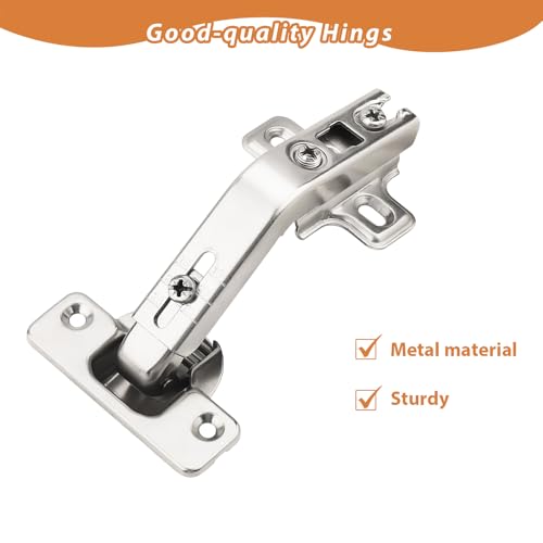 Probrico 1 Pair-2 Pack 135 Degree Lazy Susan Hinge, Full Overlay Concealed for Corner Kitchen Cabinet Hinges,135° Hinges with Srews - size: 135 Degree Lazy Susan