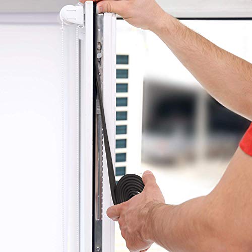 Neoprene Foam Strip Roll by Dualplex, 2" Wide x 10' Long x 1/4" Thick, Weather Seal High Density Stripping Non Adhesive – Weather Strip Roll Insulation Foam Strips - 10 Feet Long - size: 2" Wide x 10' Long x 1/4" Thick