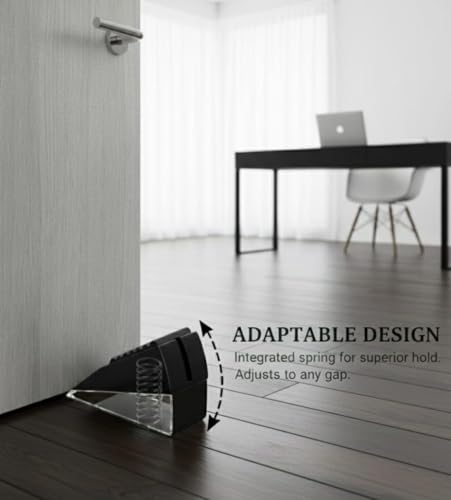 Door Stop for Bottom of Door, Non-Slip Security Door Stopper for Carpet