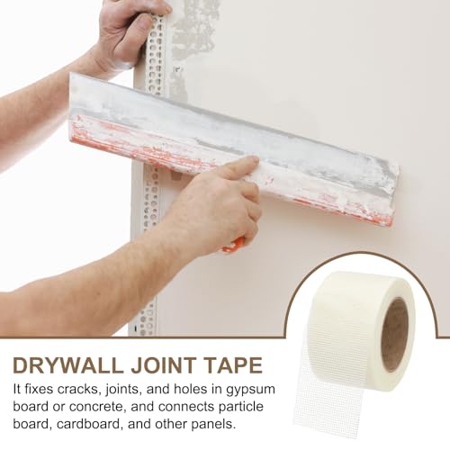 PATIKIL Drywall Repair Mesh Tape, 3 inch x 82 ft Fiberglass Repair Patch Self-Adhesive Dry Wall Joint Tape 12 Mesh Wall Hole Crack and Seam Patch, White - size: 3 Inch X 82 Feet