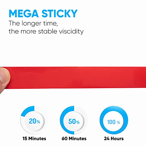 HPP Double Sided Tape Clear,Heavy Duty Tape, Strong and Permanent for Outdoor and Indoor (1in x 9ft) - size: 1in x 9ft
