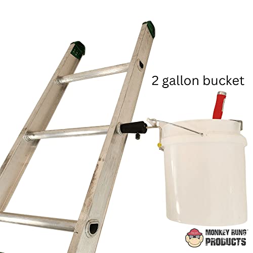 Monkey Grip Hands Free Innovative Extension Ladder Accessories Universal Tool Holder Perfect for Paint Buckets, Tool Bags, Power Tools and More (Monkey Grip)