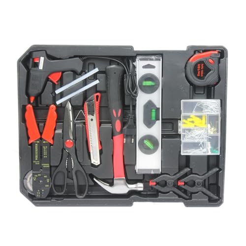 899pcs Home Repair Tool Set Kit, Toolbox Storage Case with Drawer, General Household Tool Kit, Tool Set Kit Home Tool Kit for All Purpose for Maintenance, Garden, Homeowner, Handyman,Black - color: Black