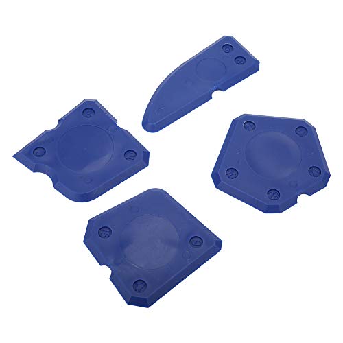 Caulk Remover Tool, Silicone Caulking Tool 4 Pieces Silicone Finishing Tools Caulking Tools Caulking Tool Kit Caulking Tool Set for Silicone Sealant Grout Finishing Sealing