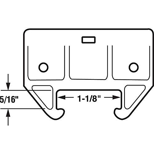 Slide-Co 22495 Drawer Track Guide Kit, 1-1/8 In., Plastic, Green (1 Kit)