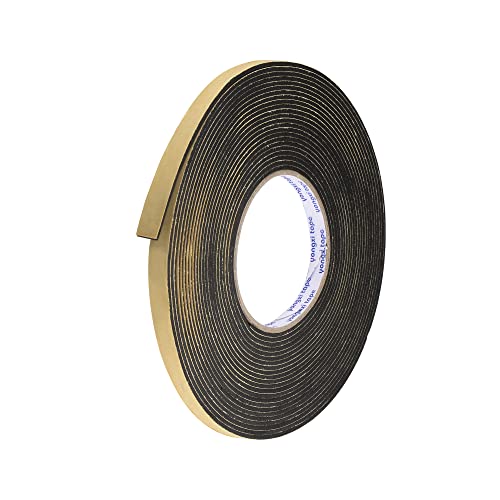 uxcell Sealing Foam Tape 10mm Wide 2mm Thick 10m/32.8ft Long, EVA Self Adhesive Weather Strip for Window Door Insulation - size: 10mmx2mmx10m