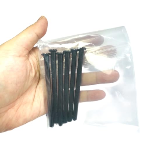 6pcs 3 inch Interior Door Hinge Pins for Doors 3 Inches Oil Rubbed Bronze Pins Screws Replacement Closing,Black - size: 3 Inch