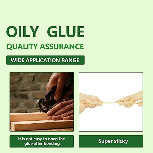 High Strength Oily Glue,Universal Super Glue,Welding High-Strength Oily Glue, Used for Quick Repair of Metal, Plastic, Wood, Glass, Jade and So On(50g/pcs)(2Pcs) - color: Oily Glue 2Pcs