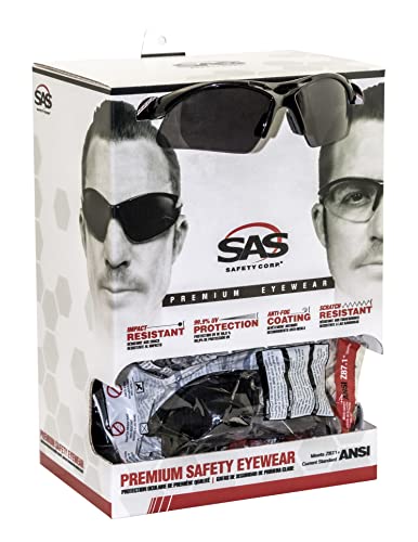 Diamondbacks Safety Eyewear Black Frame, One Size - style: Gray Lens