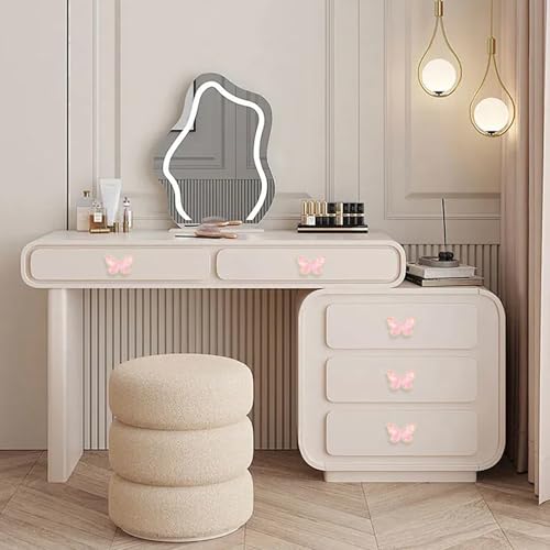 Gold Cabinet Knobs, Brushed Bow Drawer Pulls, Gold Knobs for Dresser Drawer Cupboard Furniture Closet Wardrobe Door Knobs Handles (Butterfly Shape- 6 Pack) - style: Butterfly Shape- 6 Pack