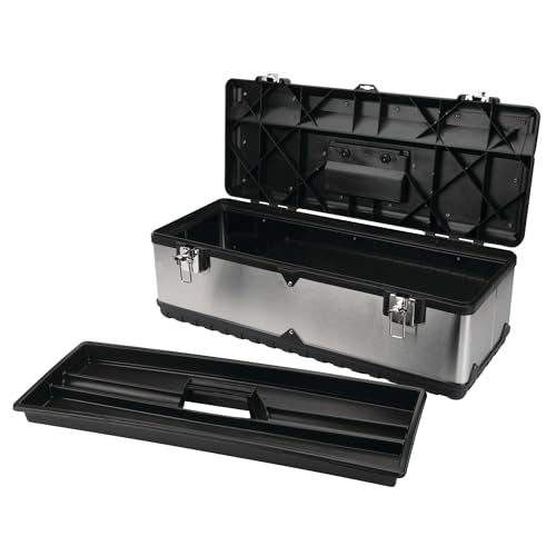 Performance Tool W54026 26-Inch Steel Tool Box With Removable Tote - size: 26", style: Steel Tool Box
