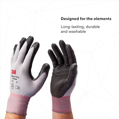 3M Comfort Grip Gloves - General Use - size: 2 Count (Pack of 1)