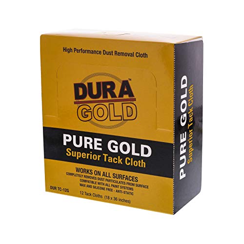 Dura-Gold - Pure Gold Superior Tack Cloth (Pack of 12), Woodworking, Automotive Paint, Tack Cloth Autobody Painting, Painters Cloths, Dust Rags, Stain Rags, Wood Staining Pads, Tac Cloths, Tacky Towel - size: 12 Count (Pack of 1)