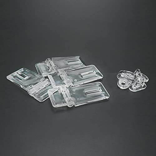 2.2 Inch Crystal Clear Acrylic Hinge Latch with Buckle, 4Pcs Transparent Lock Hasp for Small Cabinet Doors, Drawers, Jewelry Box, and DIY Craft Projects