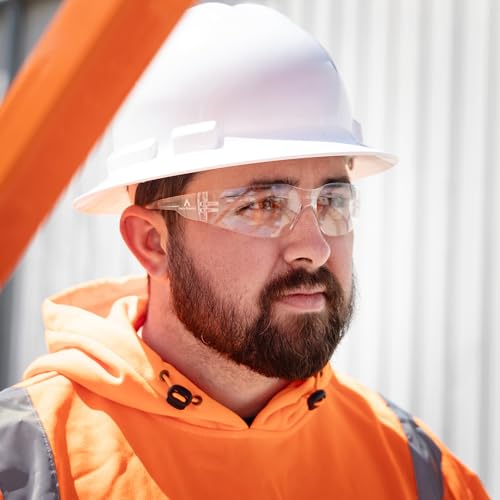 Malta Dynamics Safety Glasses – ANSI Z87+ Rated UV Eye Protection Glasses for Construction, Manufacturing, Scratch-Resistant - color: Clear, size: 12 Pack
