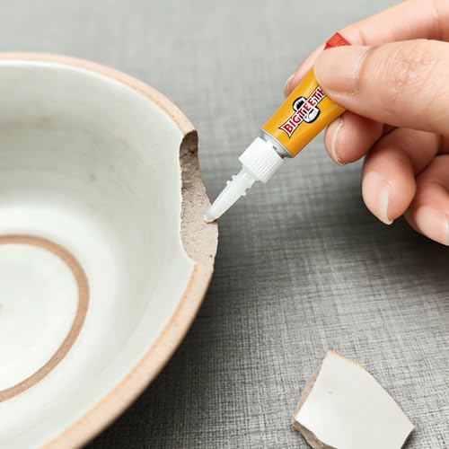 BIGTEETH Super Glue Liquid - 6pcs 0.035oz with Box Strong Clear Super Glue for Home and Office Quick Repairs,All Purpose Adhesive for Ceramics,Porcelains,Plastics,Metals,Wood,Vinyl,Rubber - color: 6pcs 0.035oz(1g)with box