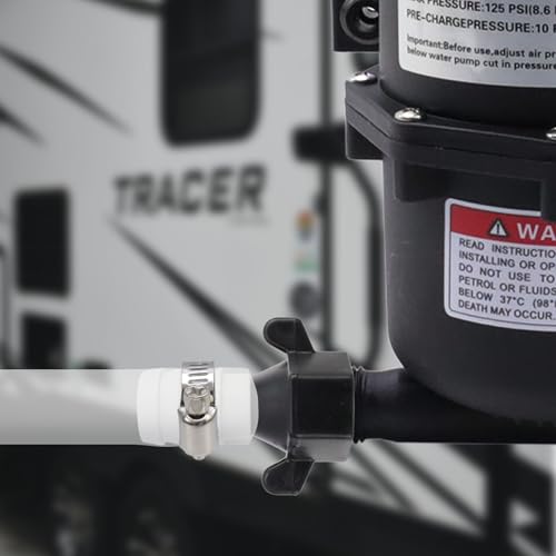Bitray 2Pcs 1/2 Inch Straight Swivel Adapter Rotating Connector for RV Water Pump Fittings with Thread Seal Tape