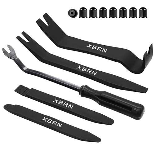 Auto Trim Removal Tool Kit,13 Pcs Car Panel Door Window Tools Kit,Auto Clip Fastener Remover Pry Tool Set-Black