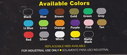 Enamel Paint Markers MPD-15 | PURPLE - 1 Pack | Permanent Marks on Metal, Glass, Rubber, Plastic & more, Waterproof UV Resistant - color: Purple