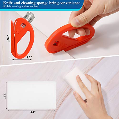 Wallpaper Smoothing Tool Kit with Felt Squeegee Seam Roller for Contact Paper Peel and Stick Wallpaper Car Wrap Vinyl Window Tint Glass Film - color: Upgrade Kit