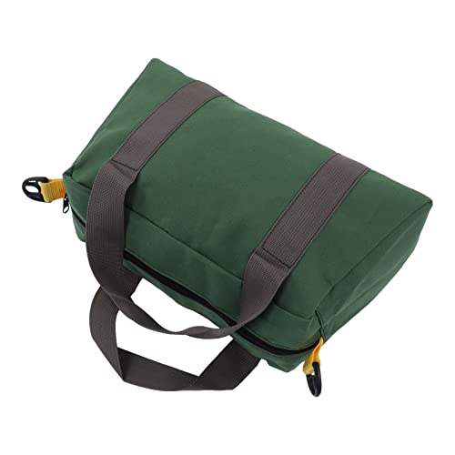Dioche Wide Mouth Tool Bag Canvas Portable with High Capacity Storage 12in for Technicians Ideal for Hardware Tools (12 Inch) (14 Inch (33x15x24cm/12.99x5.91x9.45in))