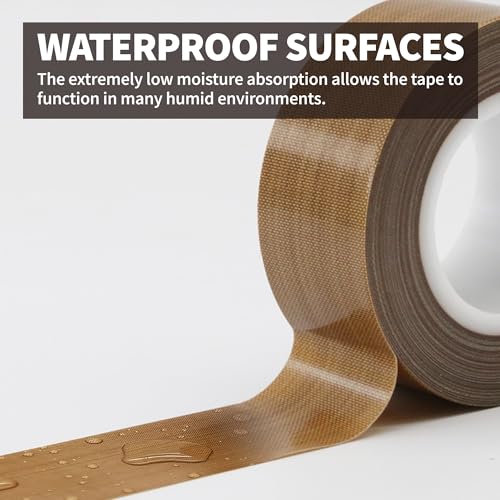 Teflone Tape, High Temperature PTFE Tape for Vacuum Sealer Machine, Hand Impulse Sealers ,1 in x 33 ft x 0.18mm - size: 1in