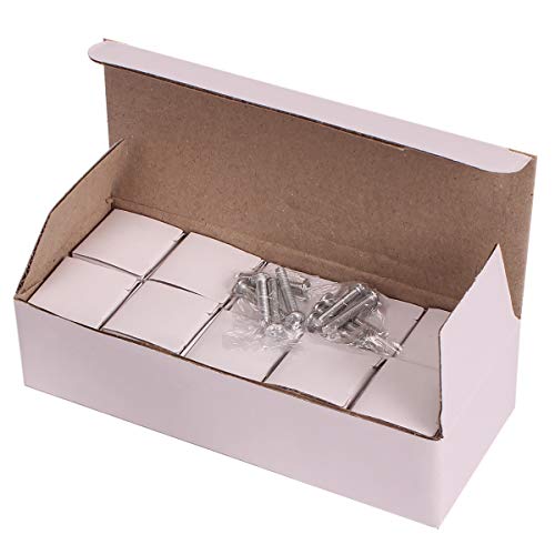 Akstore 10 Pcs Crystal Glass Cabinet Knobs 30mm Diamond Shape Drawer Kitchen Cabinets Dresser Cupboard Wardrobe Pulls Handles (Clear) - color: Clear-Silver