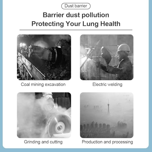 Breathing Safety Mask Washable sanding respirator kit | Dust Proof Respirator for Painting, Carpentry, Grinding - color: Mask Set 1 Set