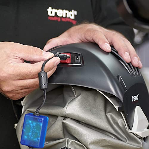 Trend Airshield Pro Respirator & Face Shield Bundle with Additional Battery Charging Cradle & 8-Hour Rechargeable Battery, AIR/PRO/D6, Black - style: Mask & Battery & Cradle
